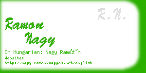 ramon nagy business card